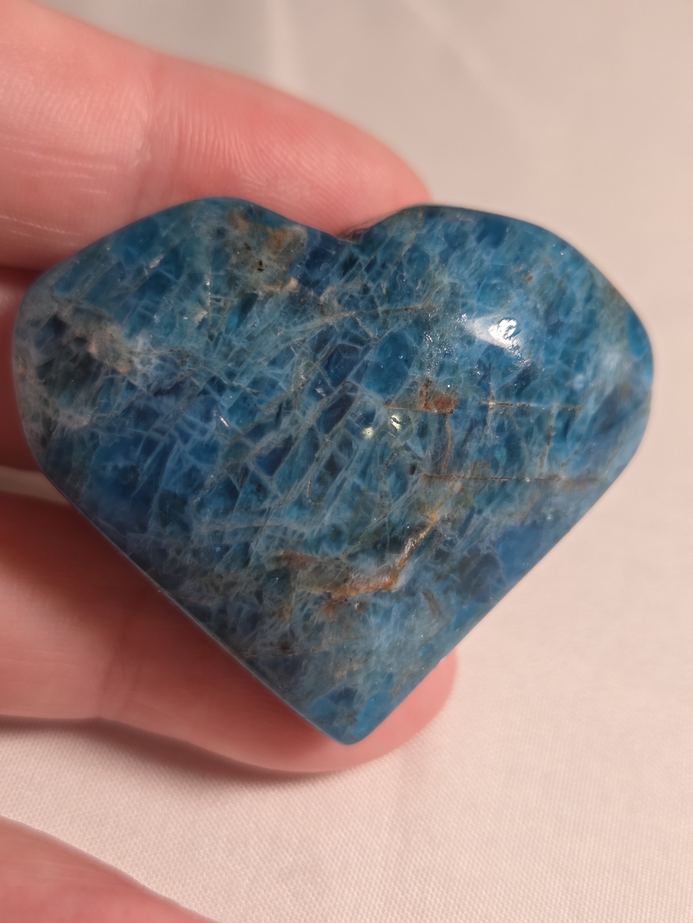 Blue Apatite Gemstone Heart Shaped Accent - Home/Office/GREAT GIFT!! 💙